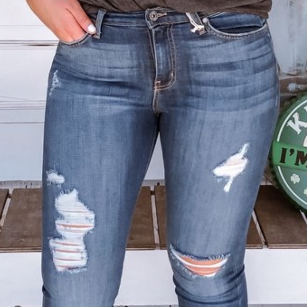 Angry Rabbit Distressed Jeans